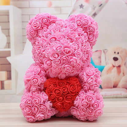 Bear Valentine'S Day Rose Bear Christmas Gift