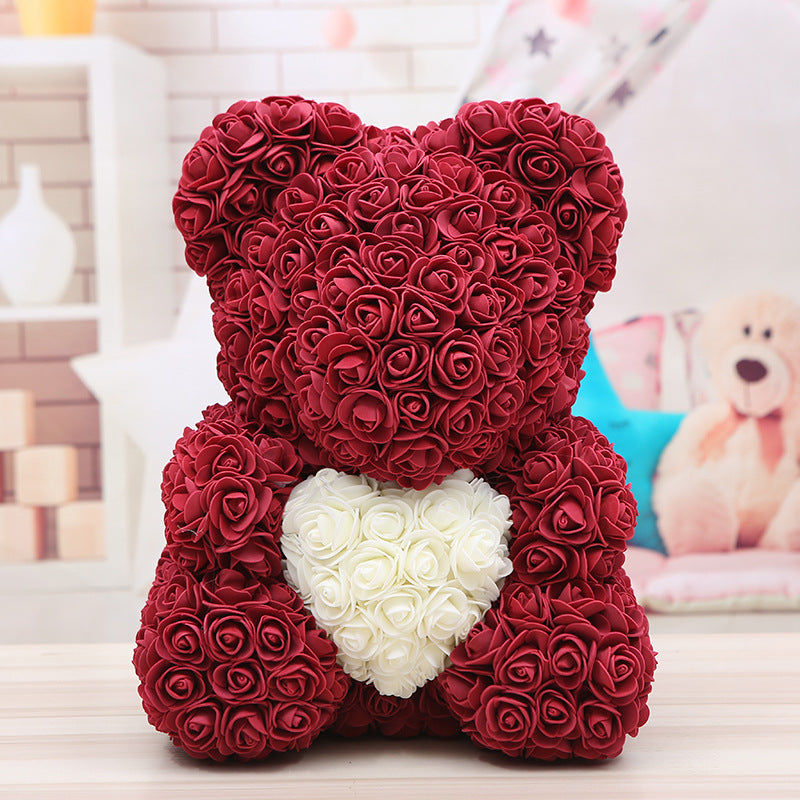 Bear Valentine'S Day Rose Bear Christmas Gift