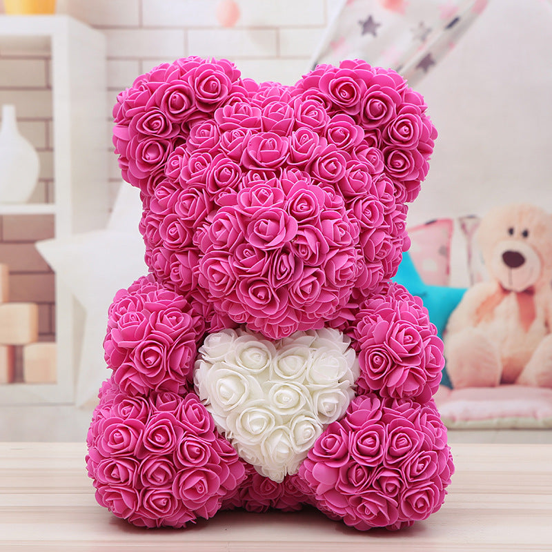 Bear Valentine'S Day Rose Bear Christmas Gift