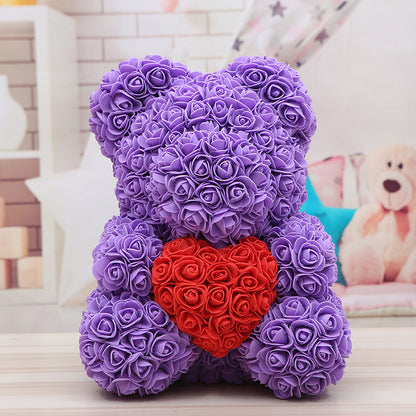 Bear Valentine'S Day Rose Bear Christmas Gift