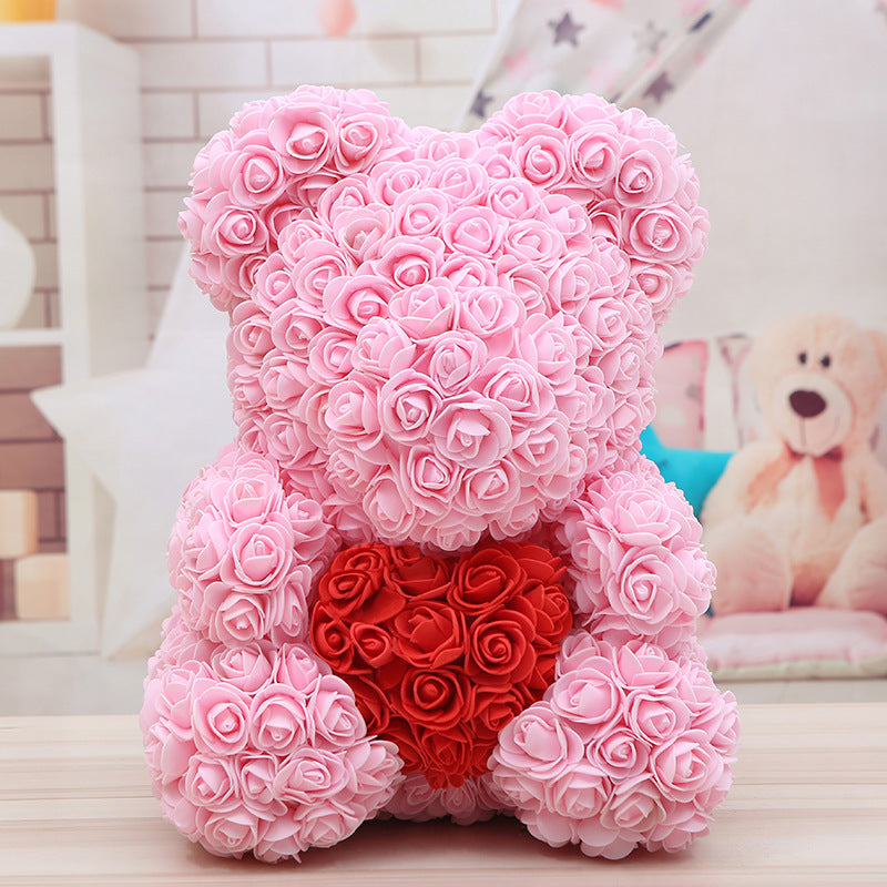 Bear Valentine'S Day Rose Bear Christmas Gift