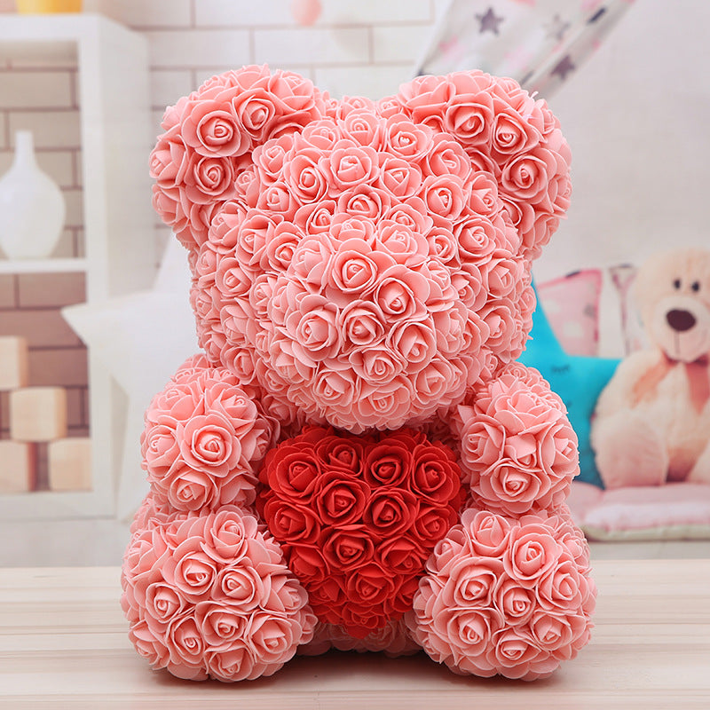 Bear Valentine'S Day Rose Bear Christmas Gift